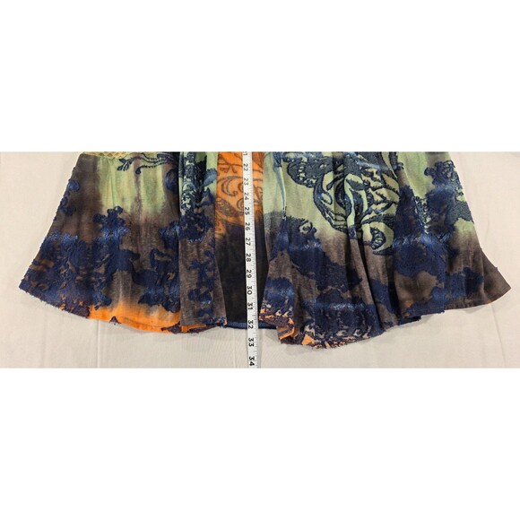 Ali Miles Kimono Cardigan Paisley Tie Dye Patchwork Women S Artsy Lagenlook Boho - Picture 11 of 12